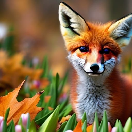 Ginger the fox AI Generated Artwork NightCafe Creator