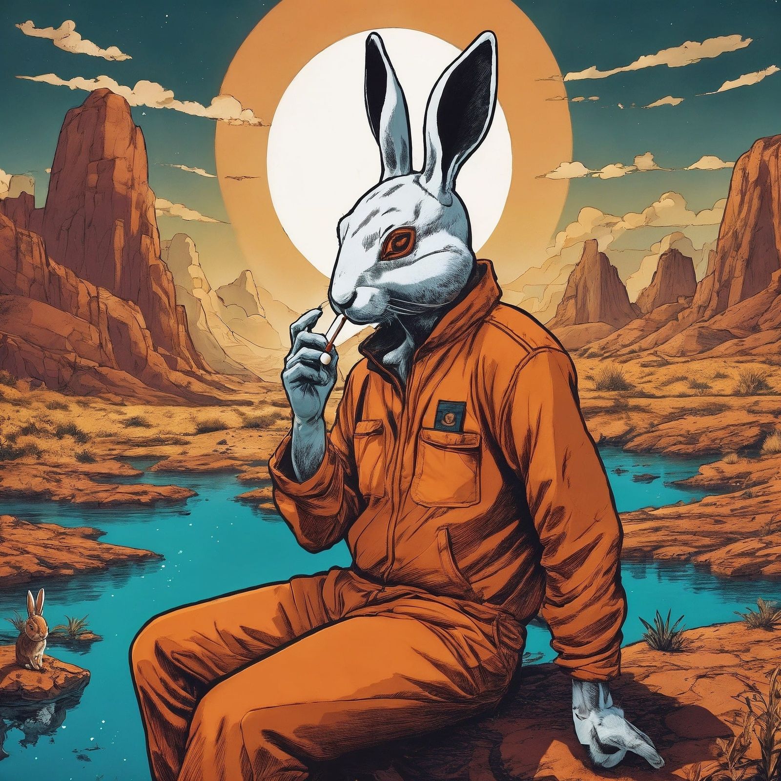 Relaxing by the Turquoise color Dead River (Life in the Dead...