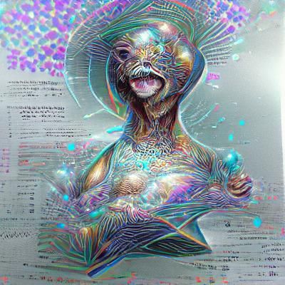 Psychedelic Cosmic Astral Illustration by Pablo Amaringo