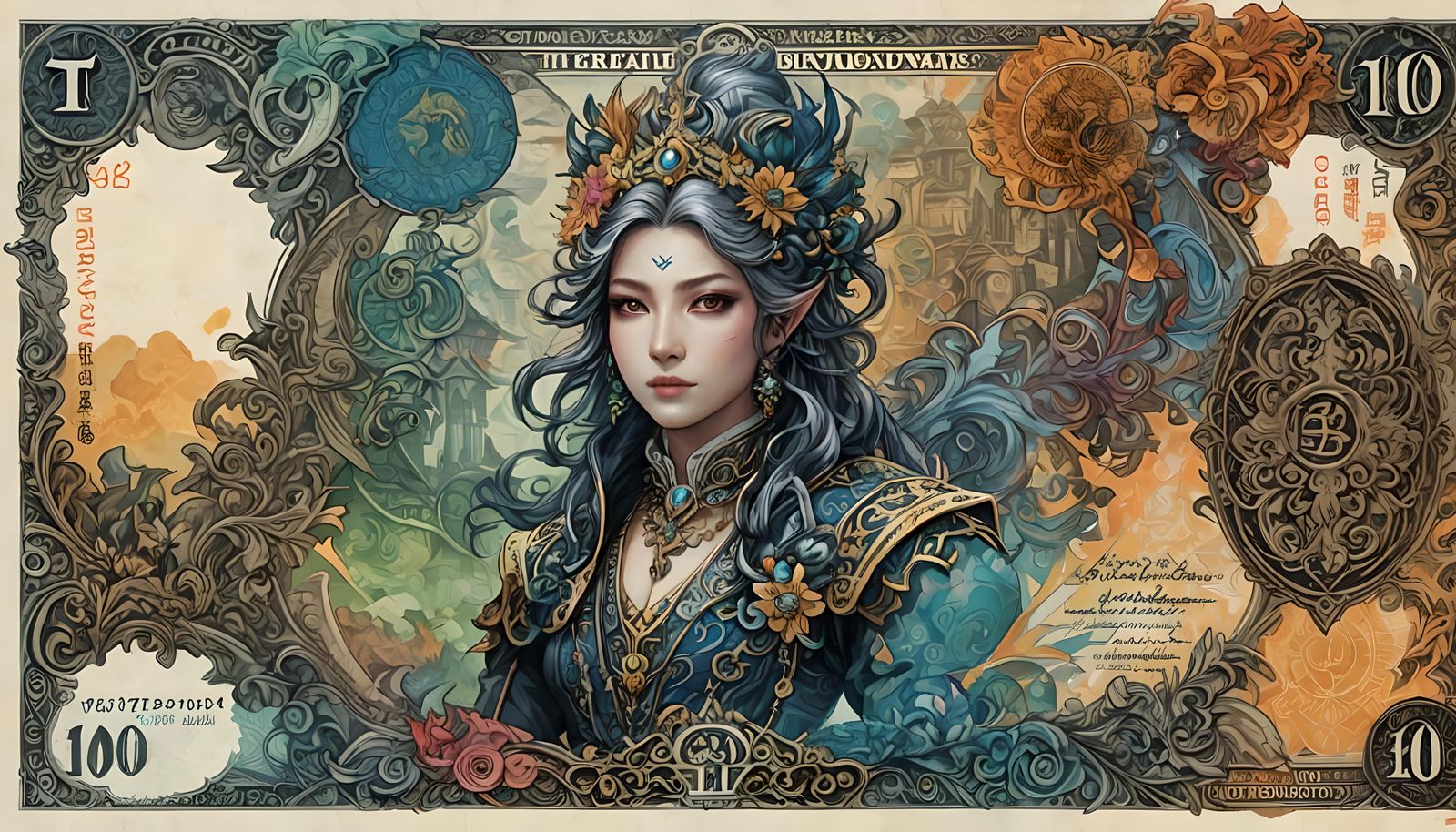 Tera Color Banknote Art