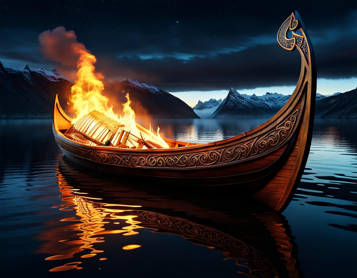 Viking Funeral  by @Aewyn