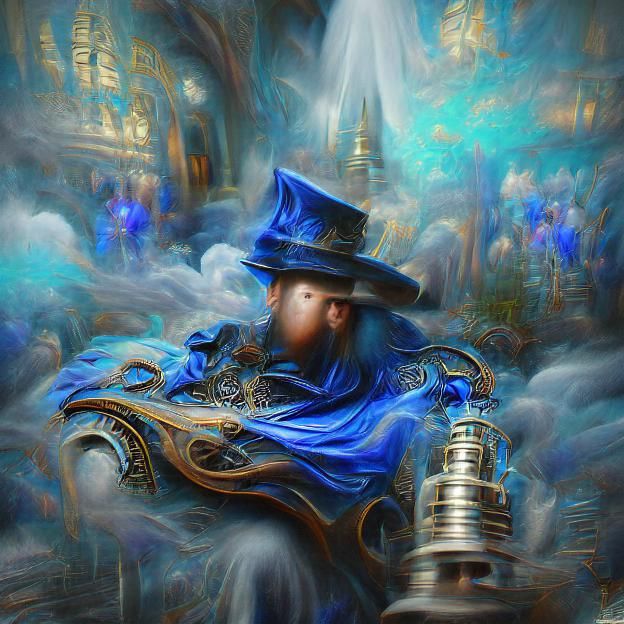 Blue Mage AI Generated Artwork NightCafe Creator