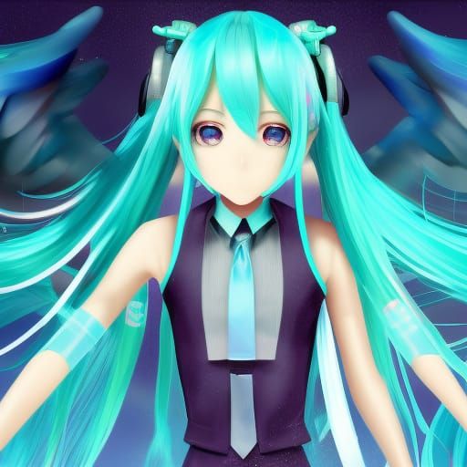 Hatsune Miku - AI Generated Artwork - NightCafe Creator