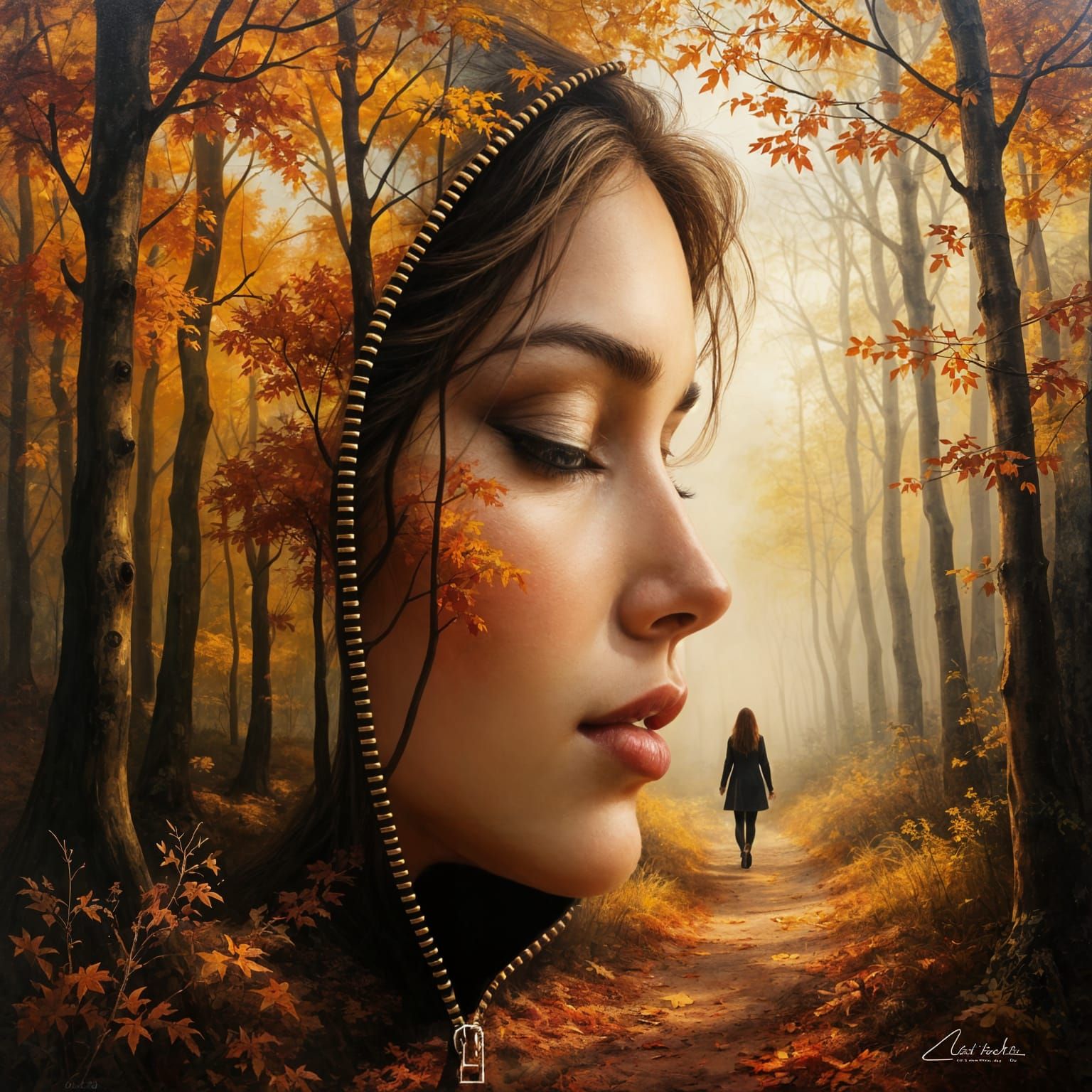 Within every quiet mind lies a hidden path — where thoughts turn to forests and dreams walk free  by @Jenim