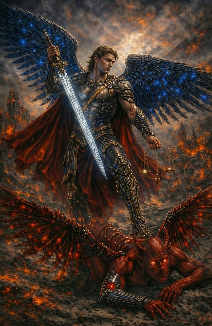 Saint Michael's epic victory over evil