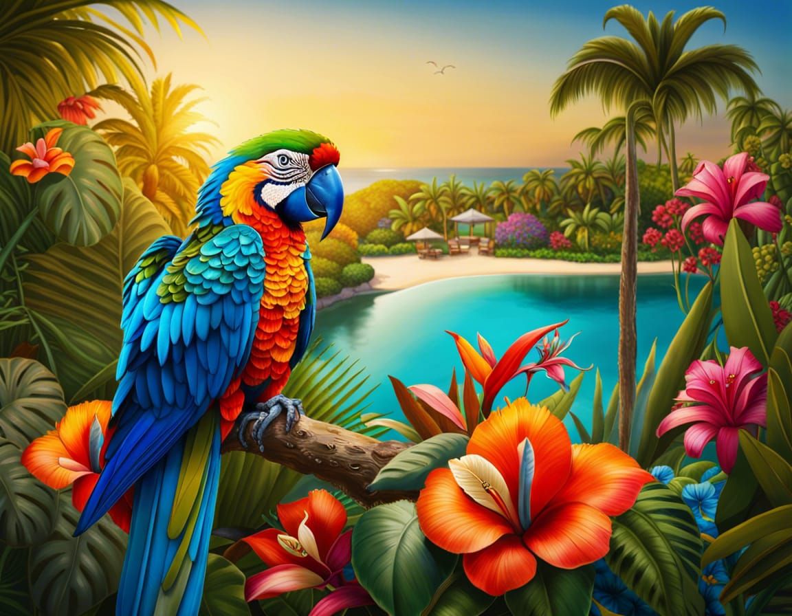 A Dreamy Island Oasis  by @Angel666