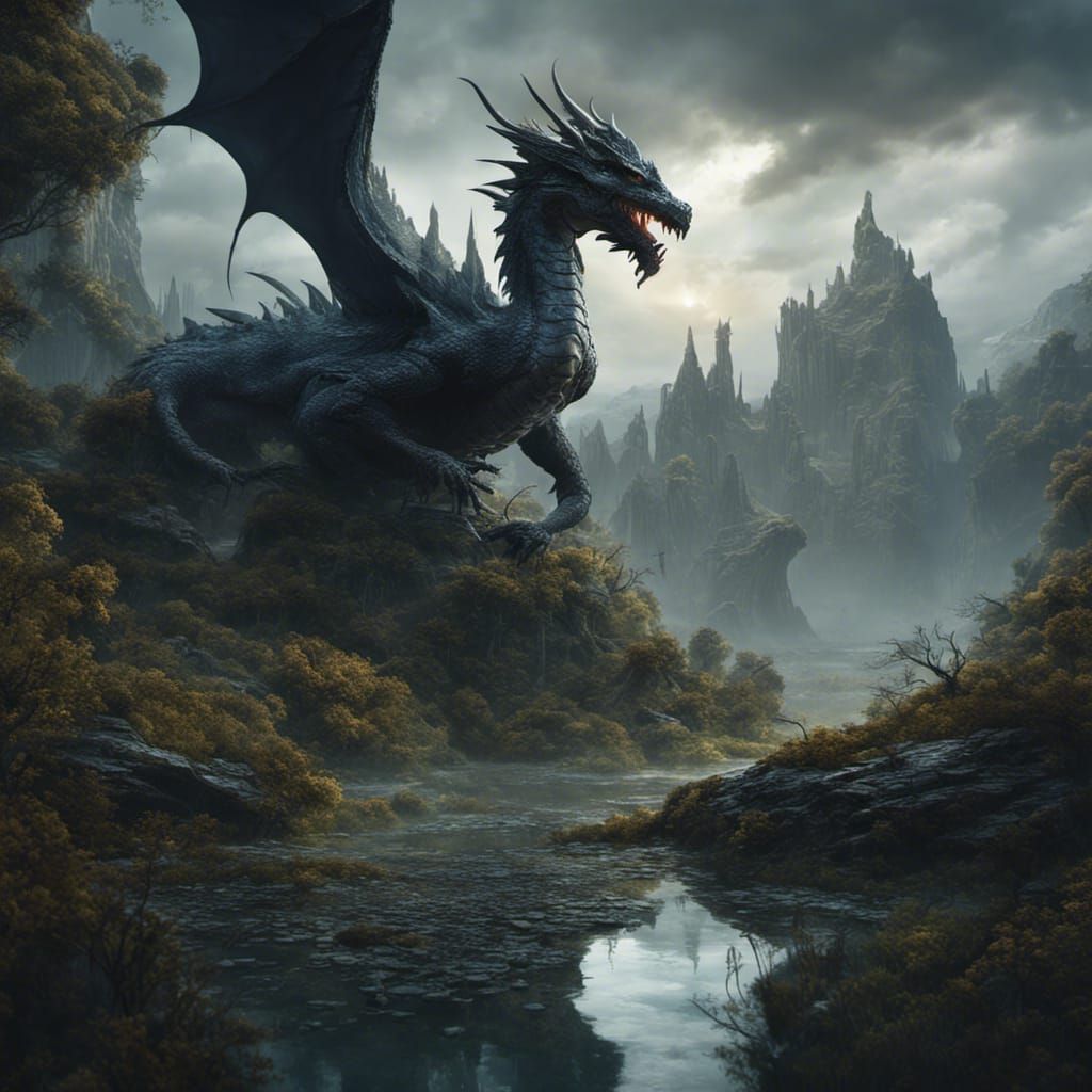 Kinda angry dragon