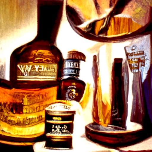 selection of fine whisky