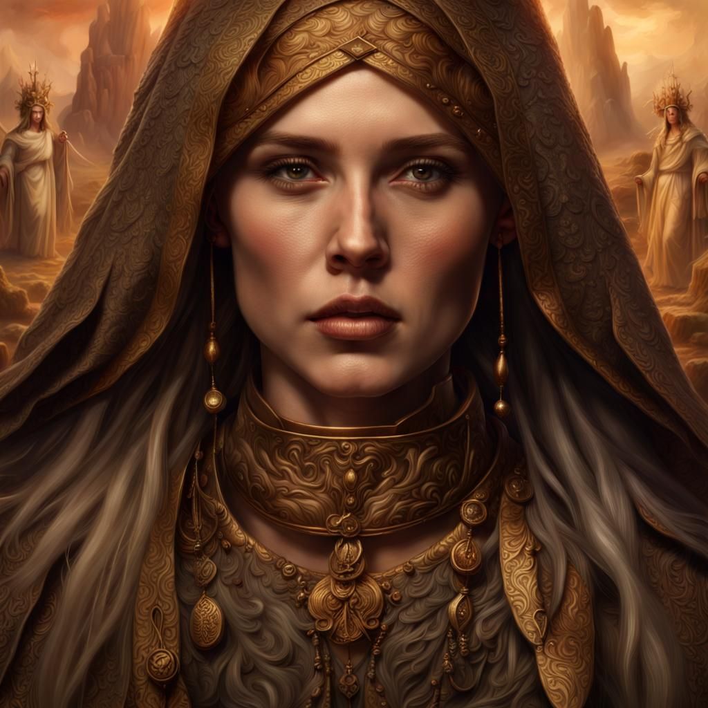 Bronze Age Priestess AI Generated Artwork NightCafe Creator