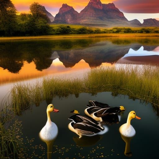 this lake has a separate duck spa?