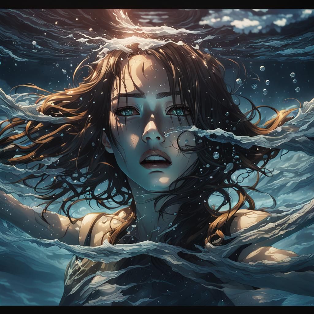 Drowning - AI Generated Artwork - NightCafe Creator