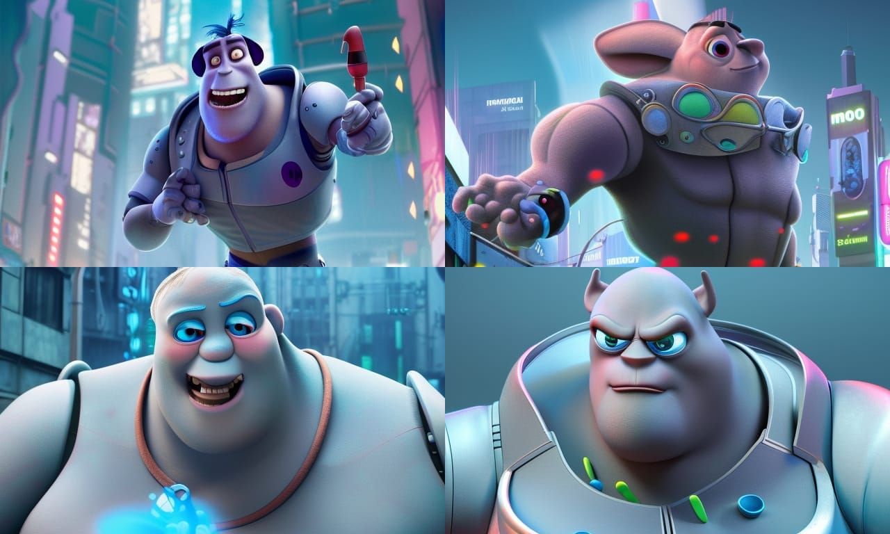 Moofius Pixar, Disney, concept art, 3d digital art, Maya 3D,...