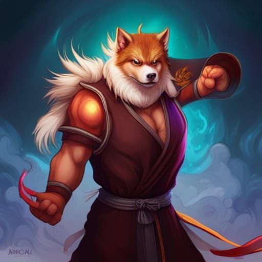 Shiba inu as street fighter character - AI Generated Artwork ...