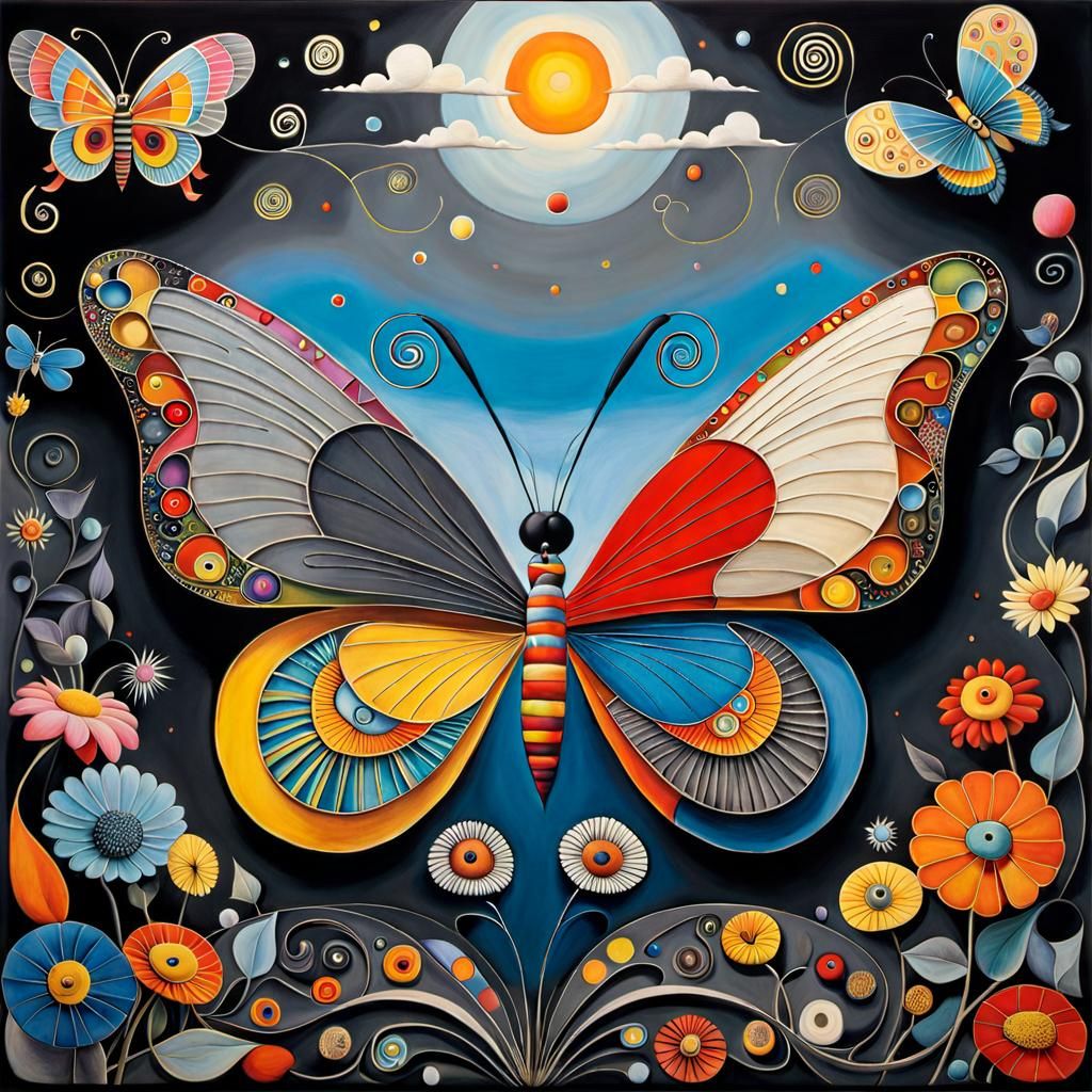 Butterfly dreamscape AI Generated Artwork NightCafe Creator