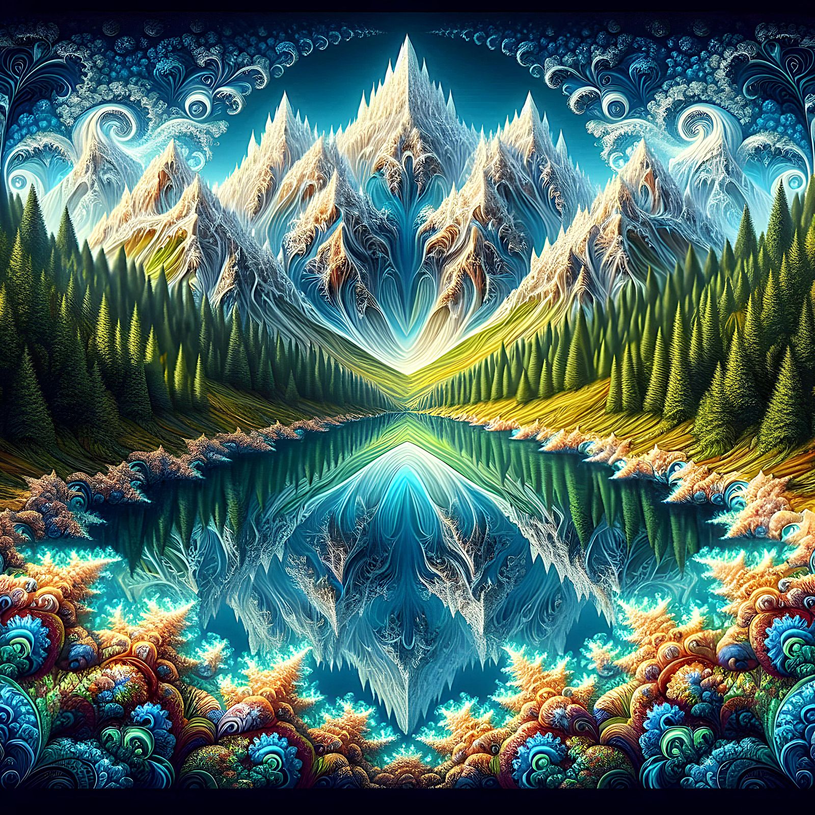 Infinite Fractal Peaks