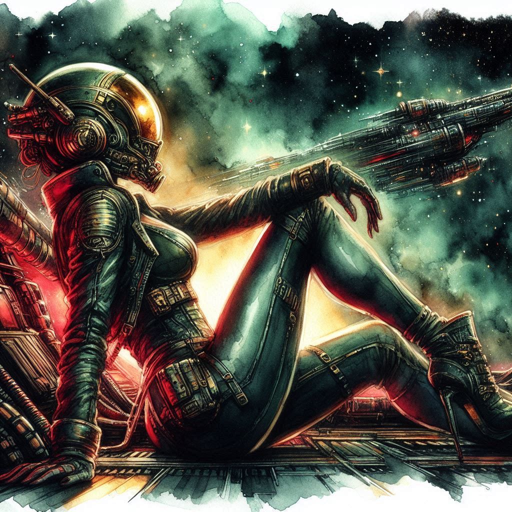 Spacebathing  by @Domae