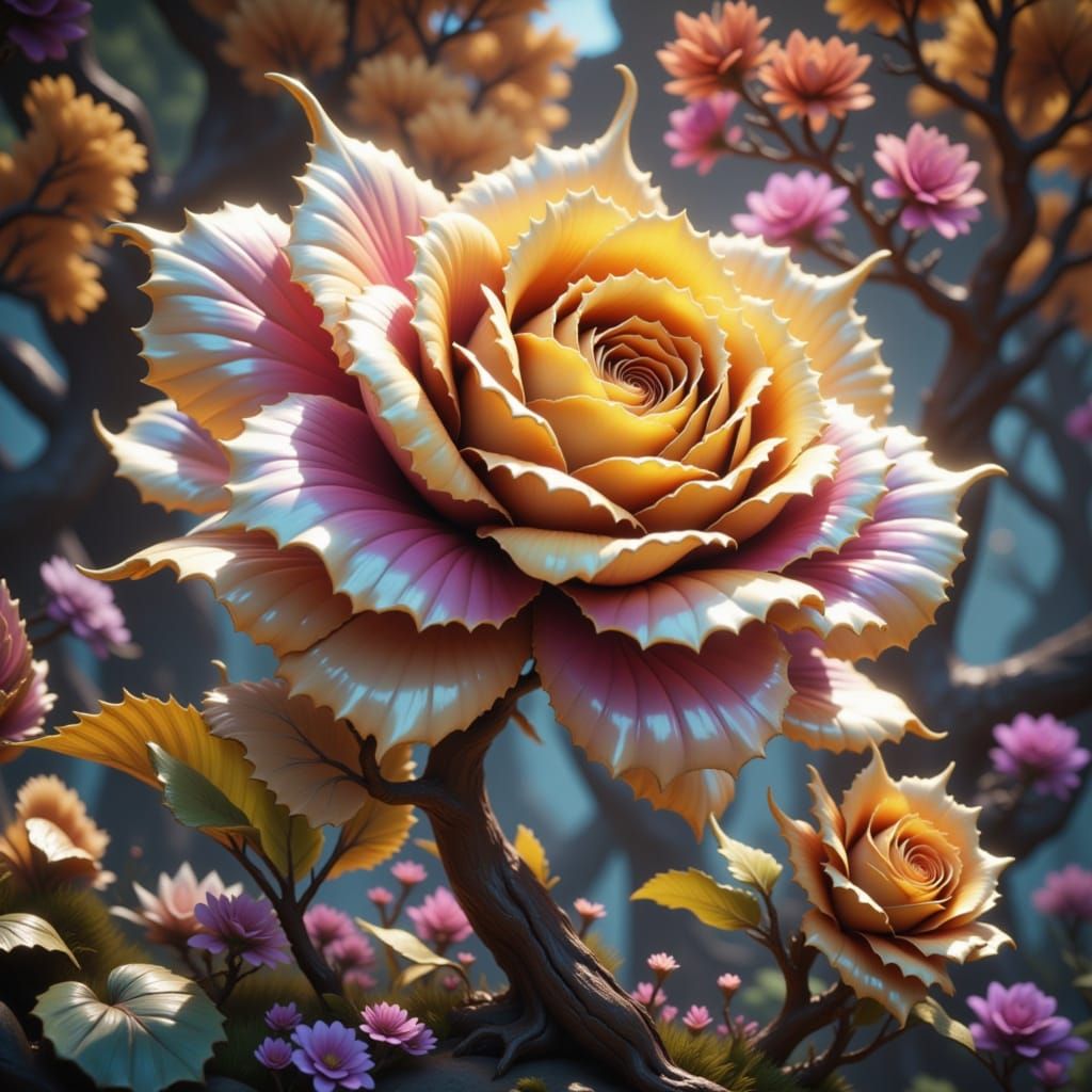 A hybrid flower <lora:Zeste Hybrid Test 1:1.0> 