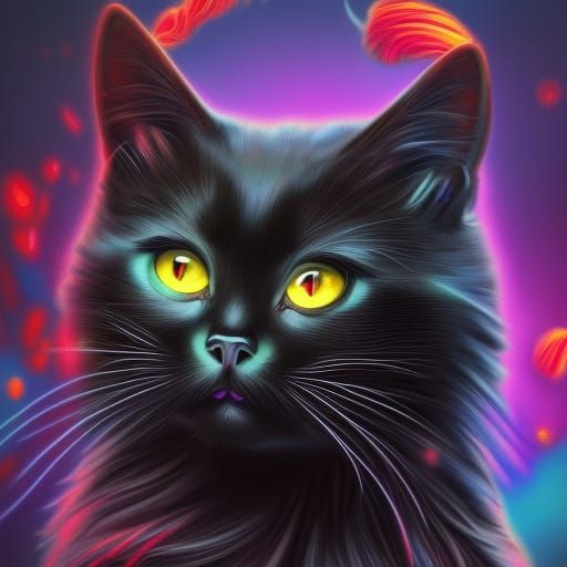 Wondering Cat - AI Generated Artwork - NightCafe Creator