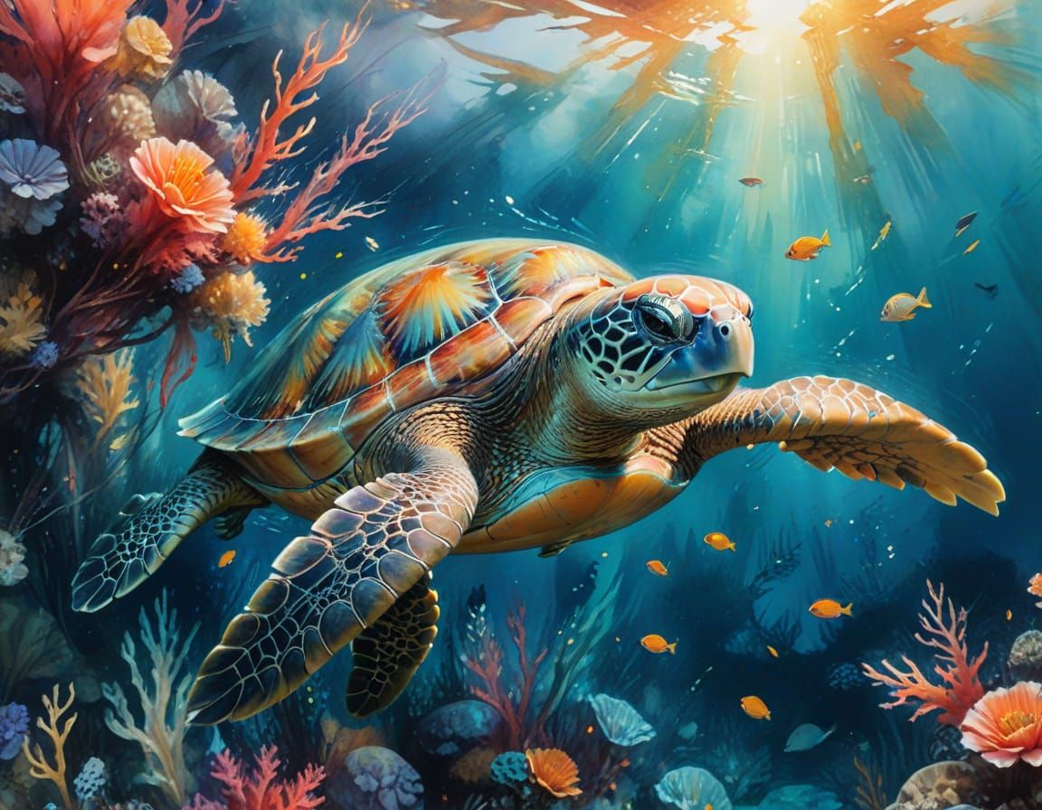 Life Beneath the Waves  by @Sasha