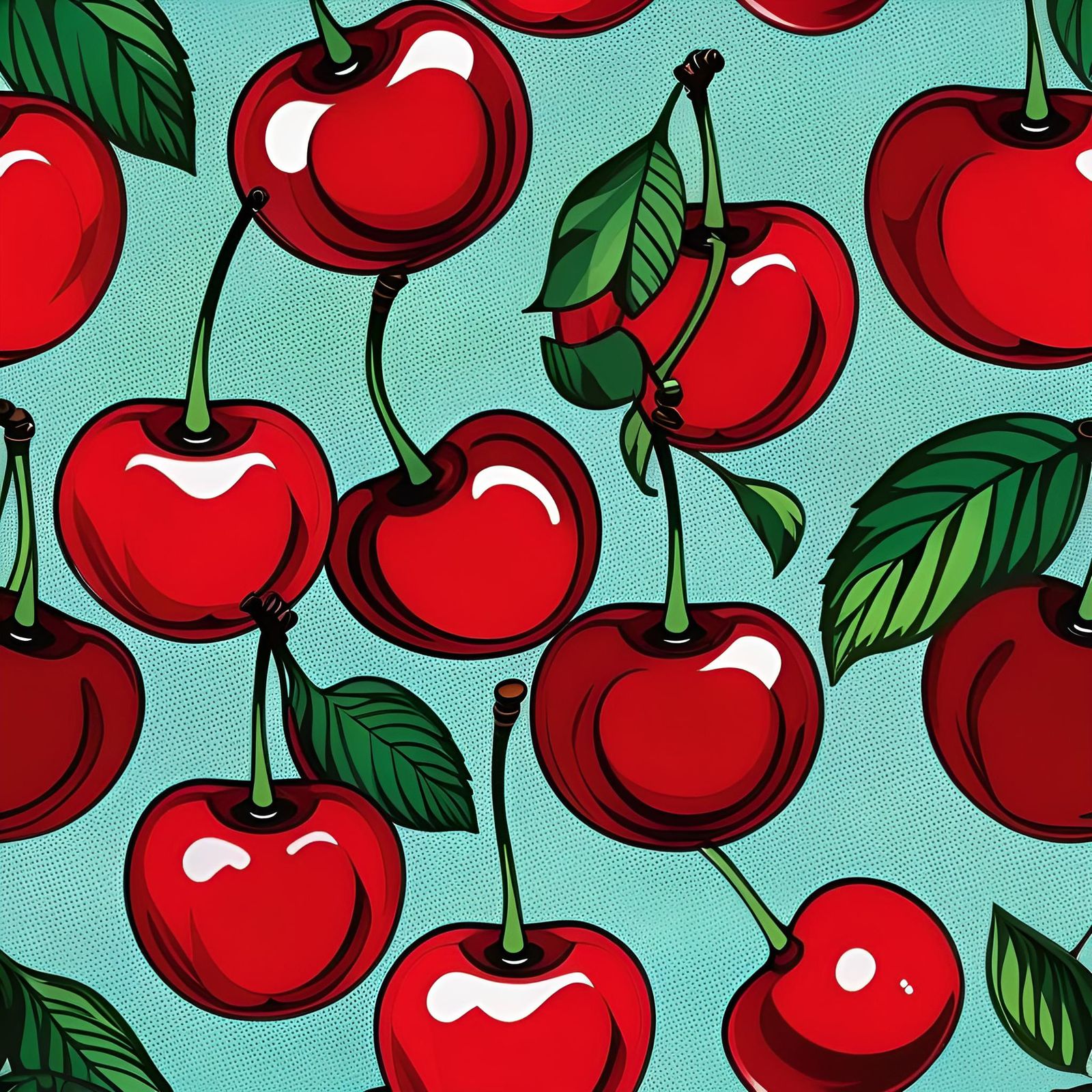 Pop Art Inspired Cherries