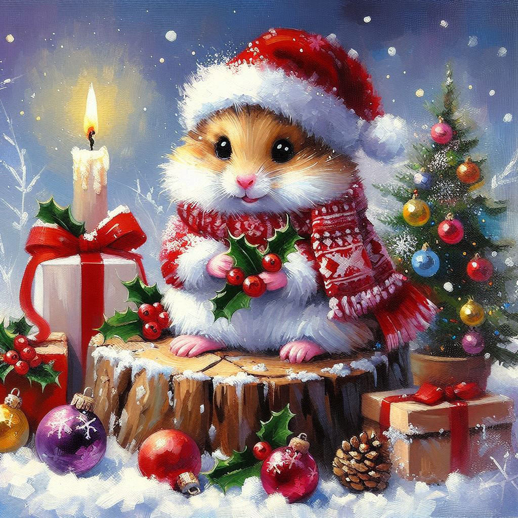 Cute Xmas Rodent