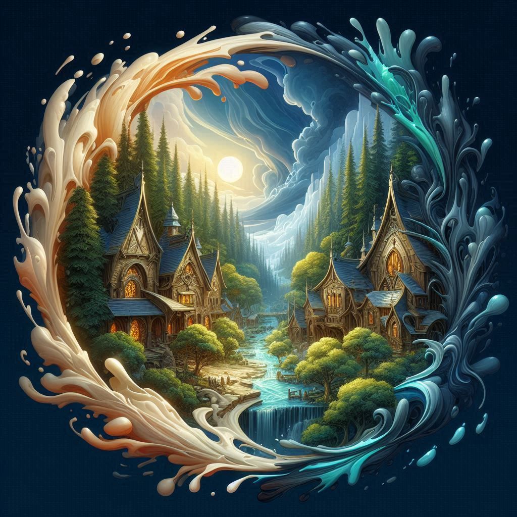 Elvish village logo