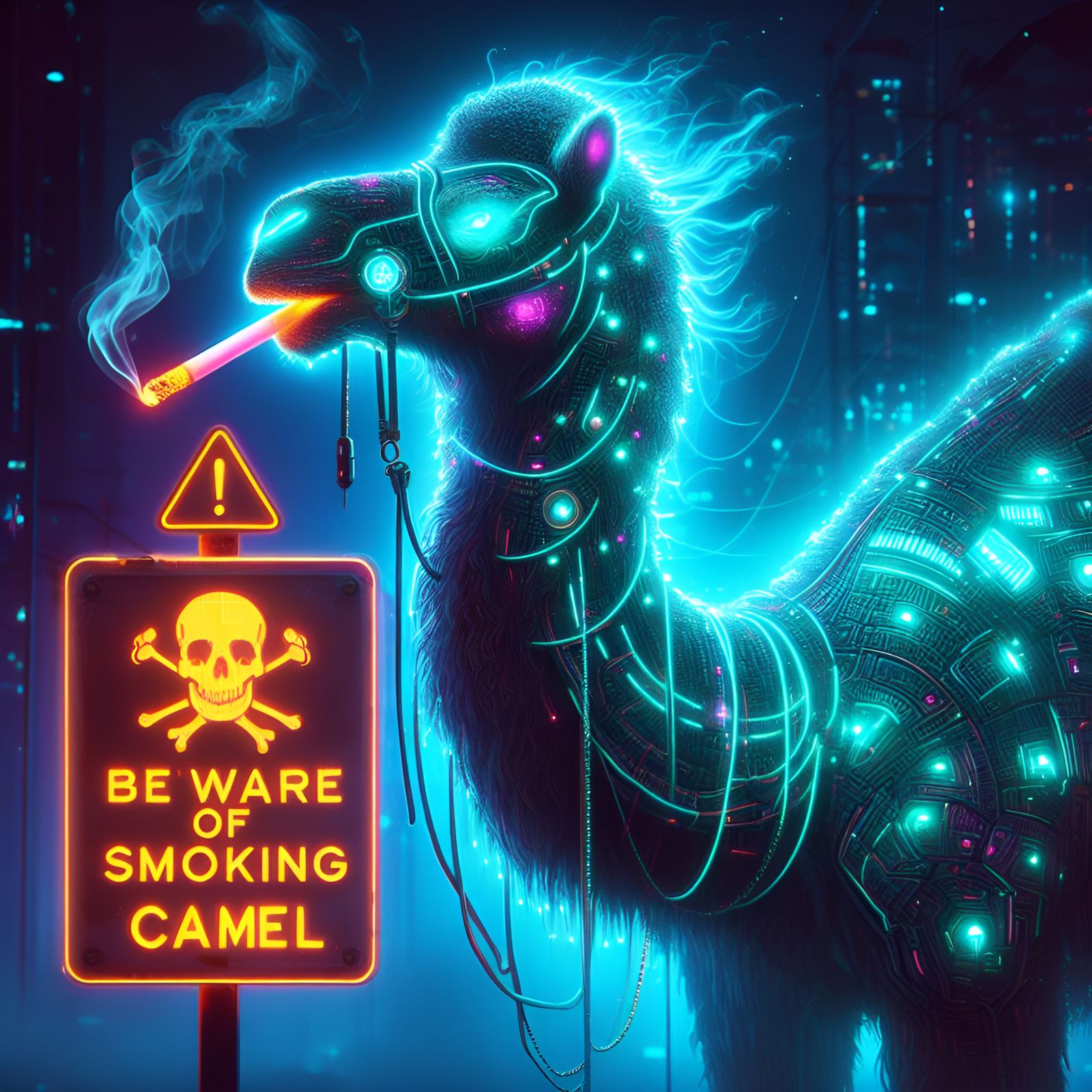 Beware of Smoking Camel