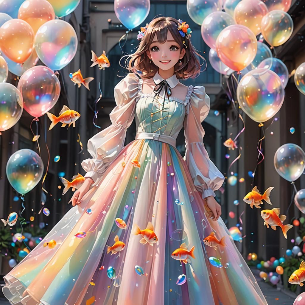 long dress, sequence work,fluffy below waist,tight above wai...