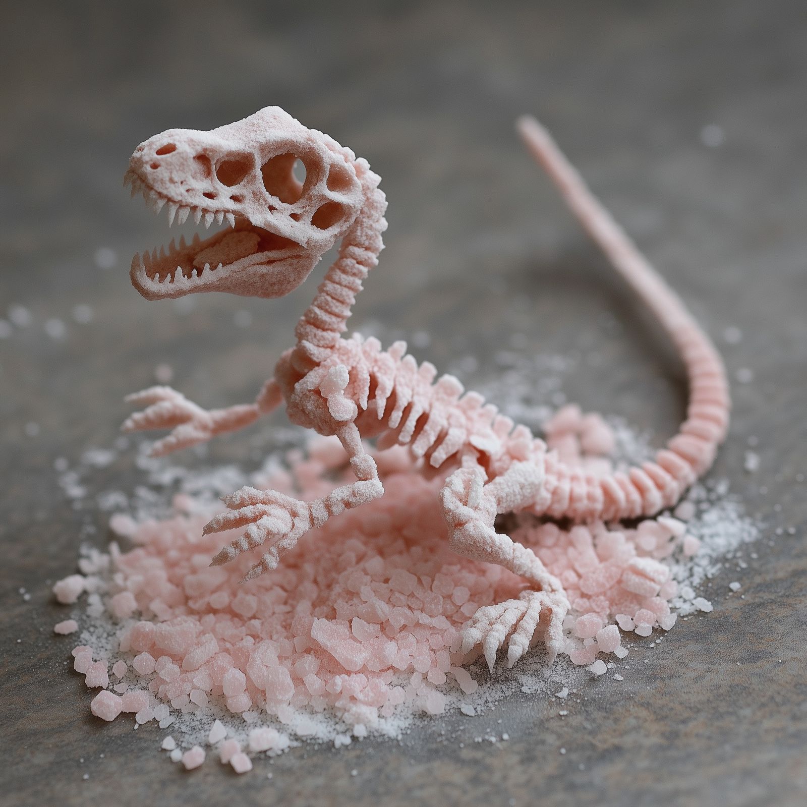 Pink Sugar Dinosaur Skeleton