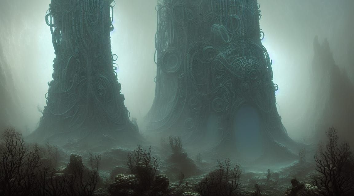 Underwater Eldritch Monolith : r/nightcafe