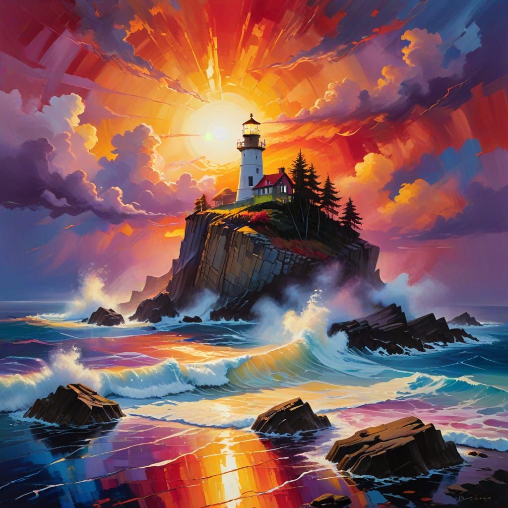 Stormy Lighthouse, ver. 3