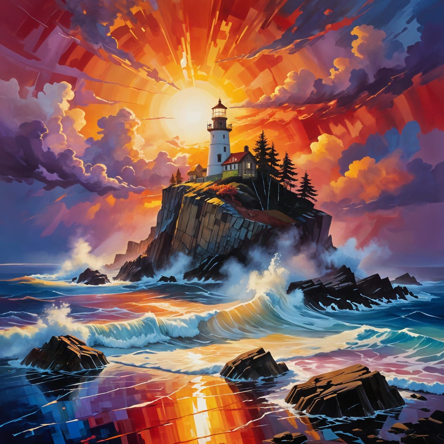 Stormy Lighthouse  by @Mike Ritchie