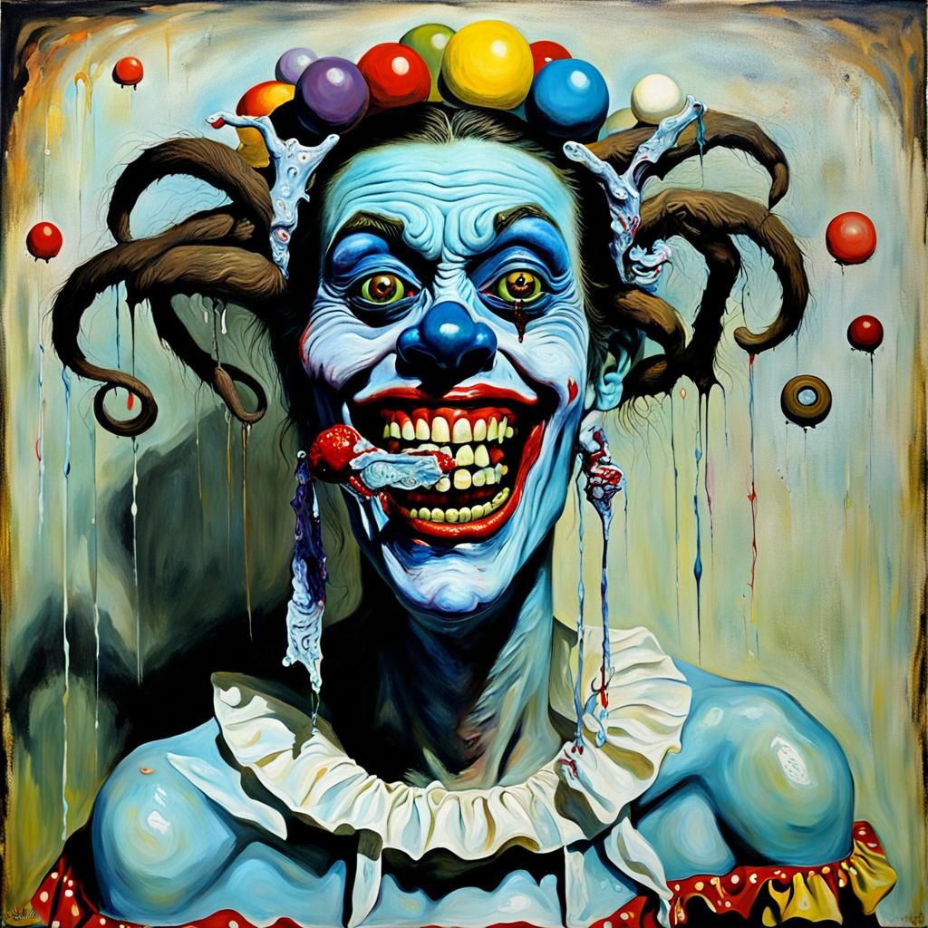 Zombie Monkey Monster Clown Woman Mail Order Bride Grinning ...