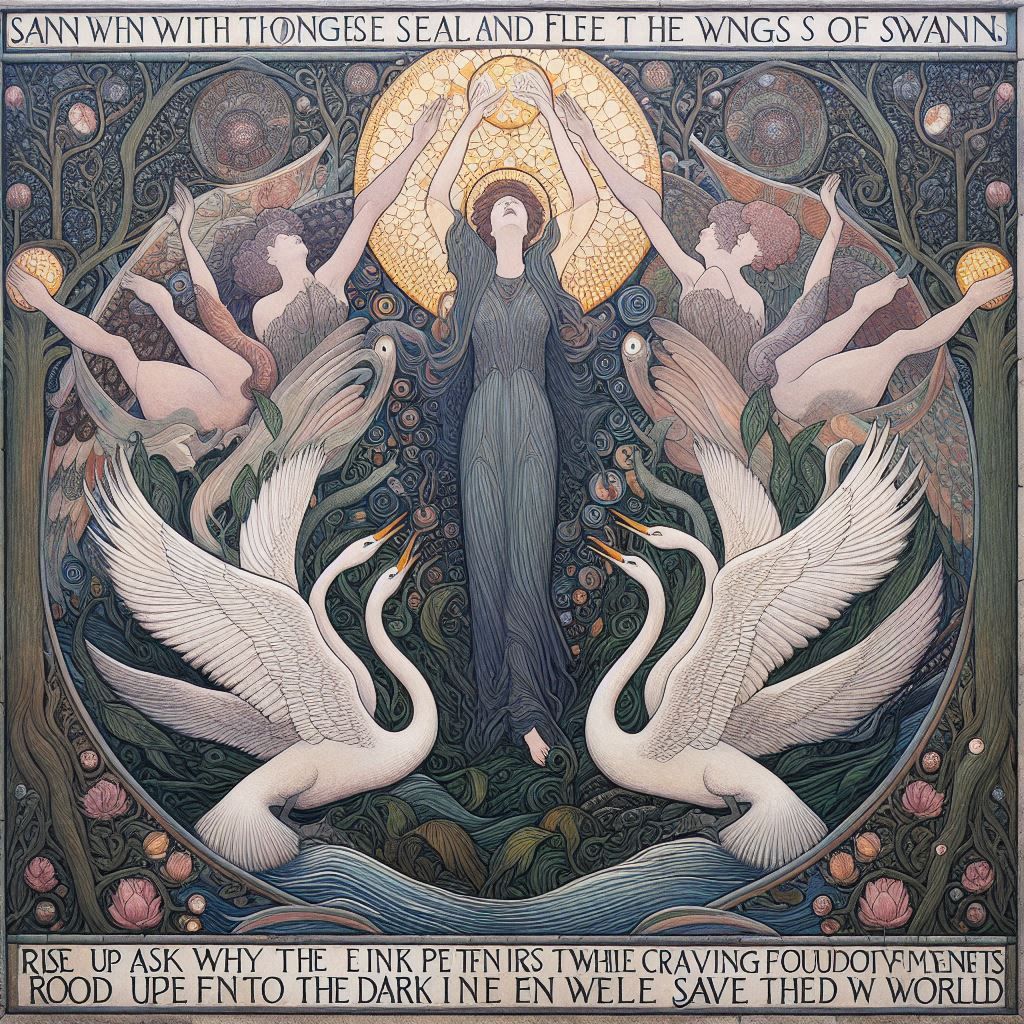 Women with iridescent, seal-like voices and majestic swan wings