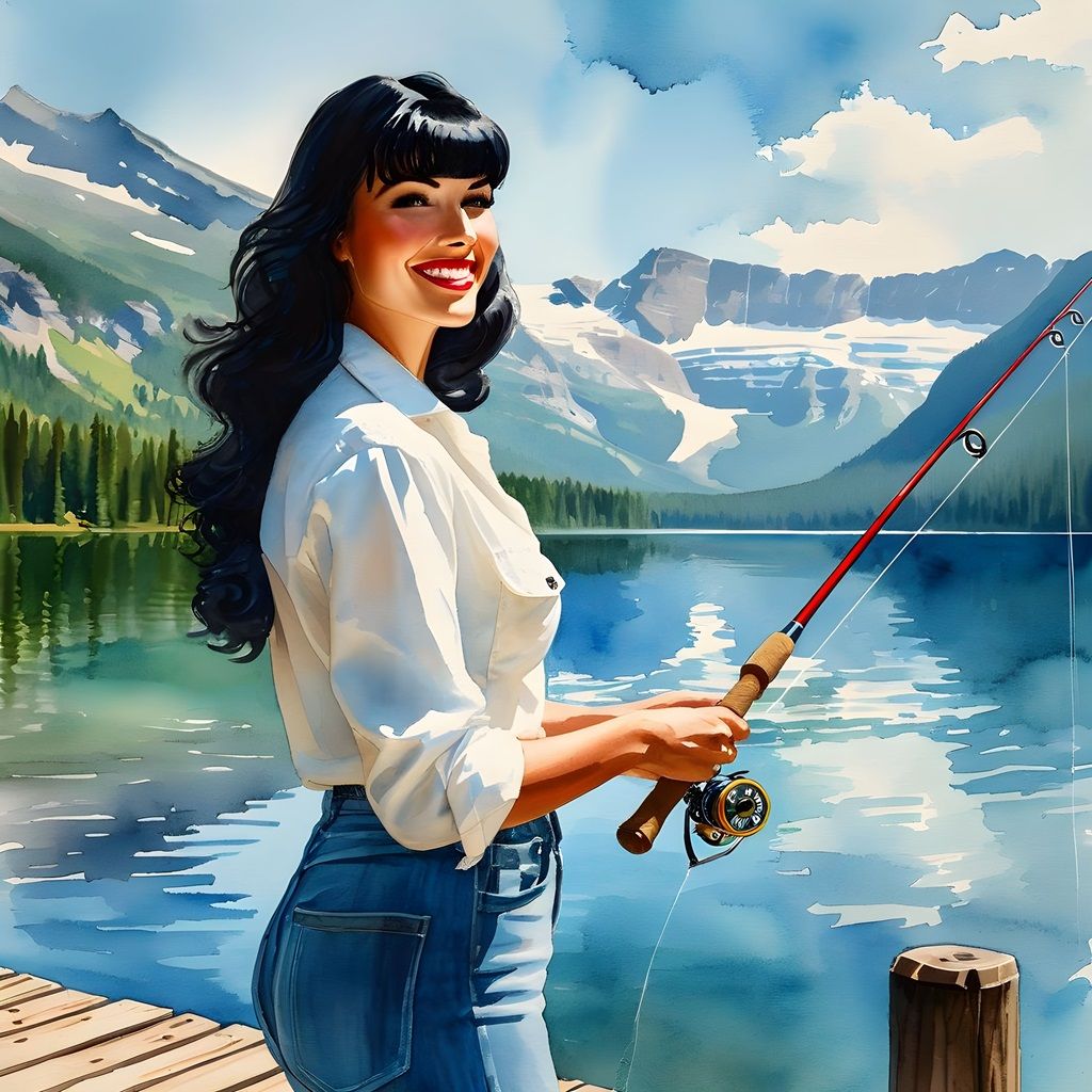 A Pin-Up Girl on a Calendar