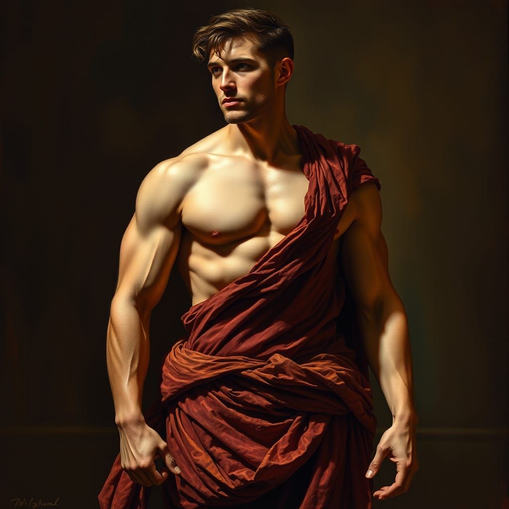 High art beefcake  by @SolitaryWeaver