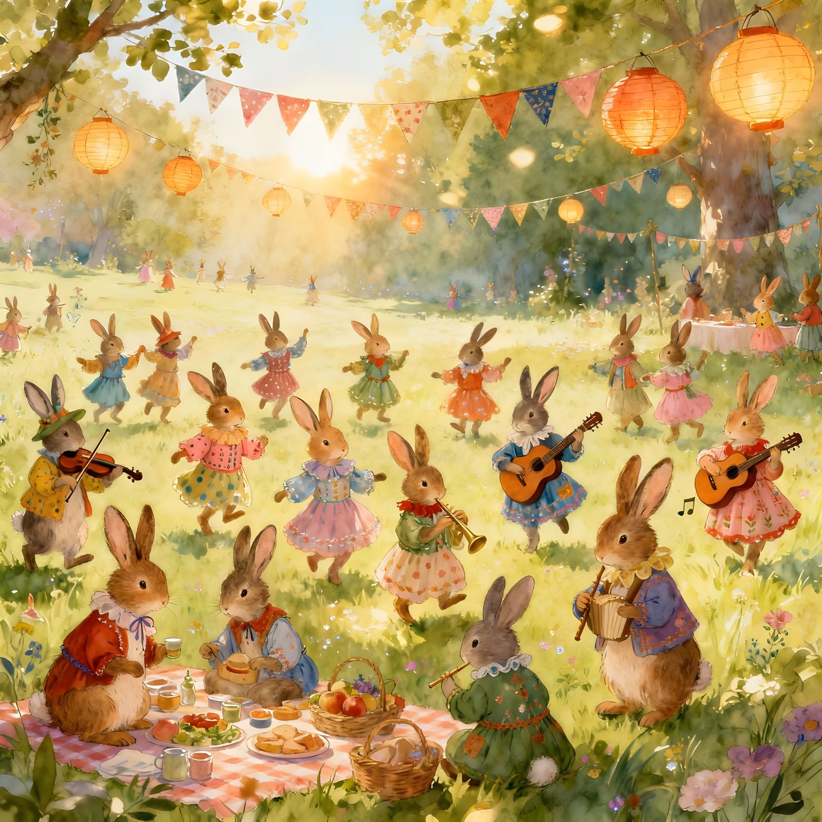 Buns Havin' Fun!  by @Apok