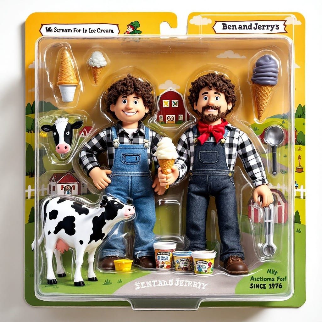 Ben and Jerry, the ice cream making superheros   by @Lady of the Thorns