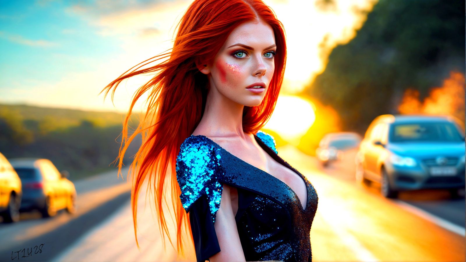 Kristie Kline - Glitter in the air series.