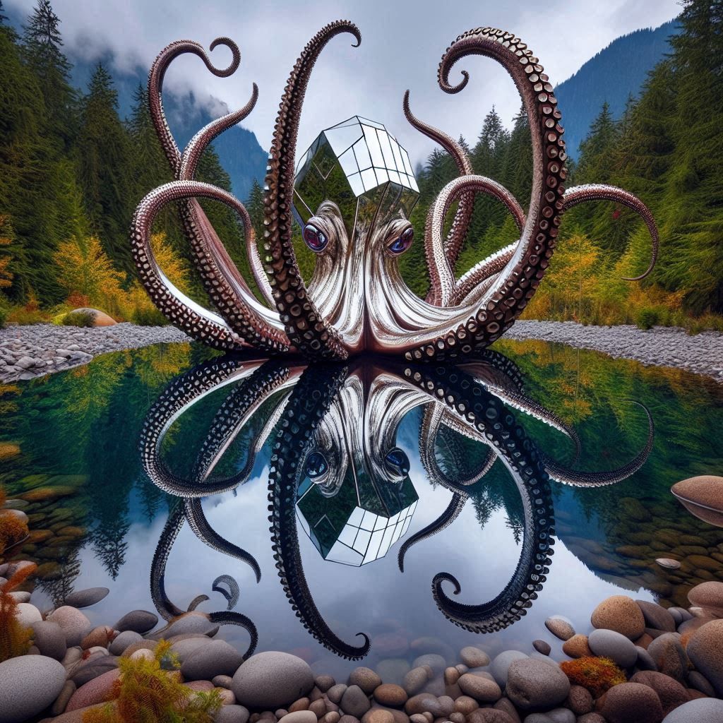The most reflective mirror in the world, an octopus, Lily Clark’s Healing Installations