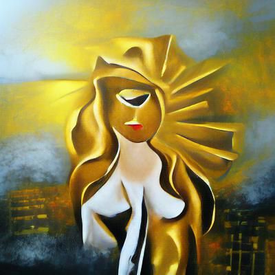 Golden goddess of the sun