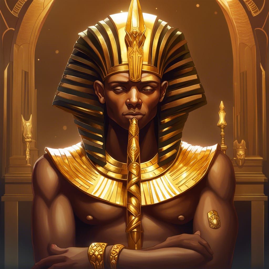 Sleepy Pharaoh - AI Generated Artwork - NightCafe Creator