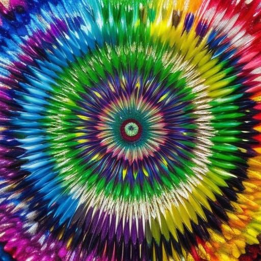 Melted Crayon Sunburst  by @Keeg