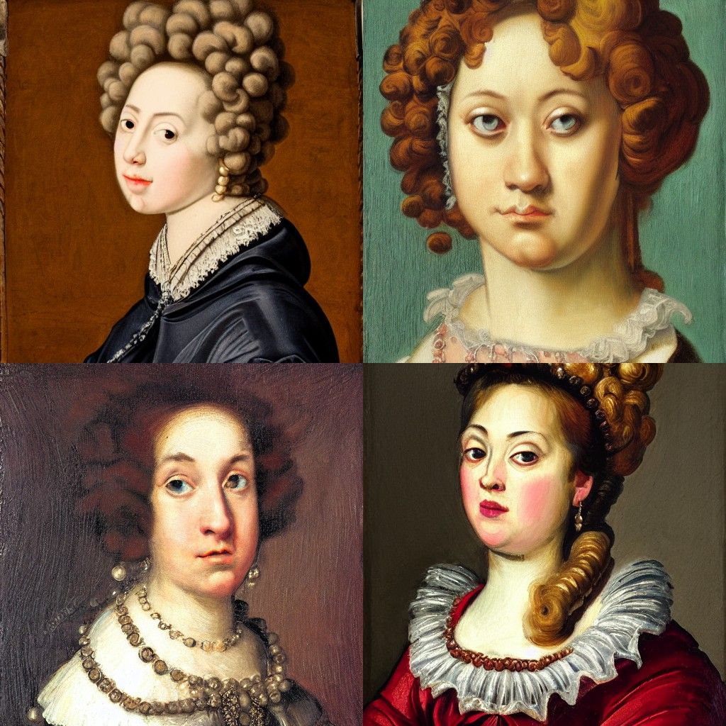 A portrait in the style of Baroque
