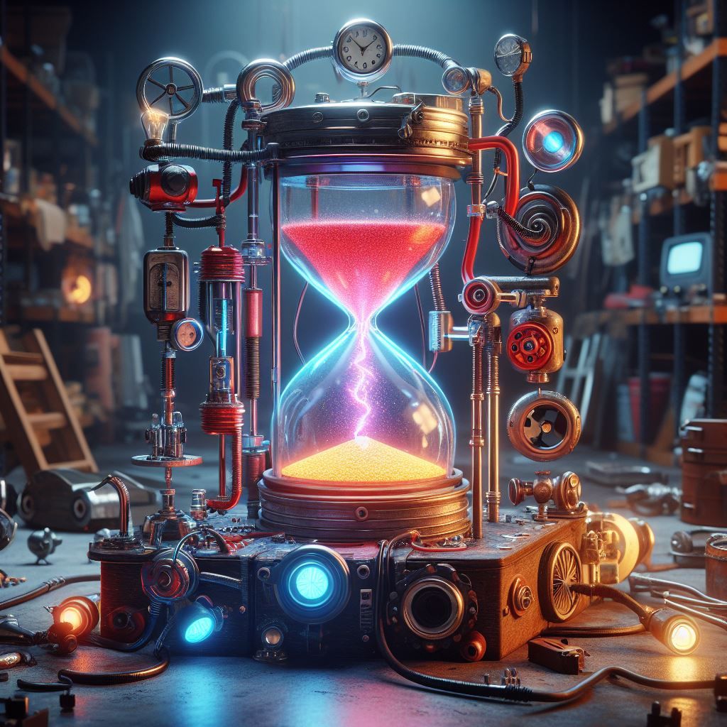 Time machine science fair project. (Dall-E-3, 10jan24) - AI Generated ...