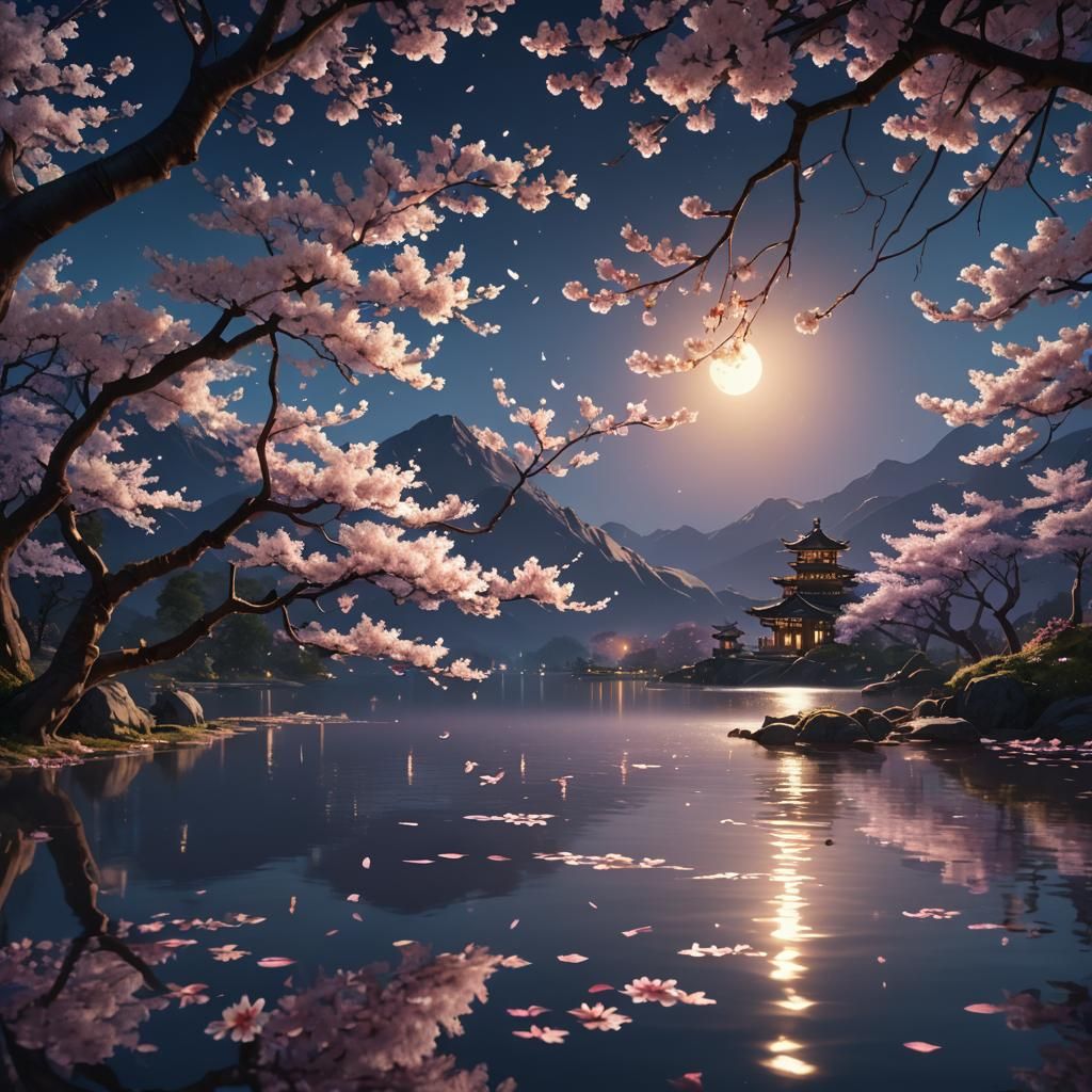 Cherry Blossoms   by @Black Cat