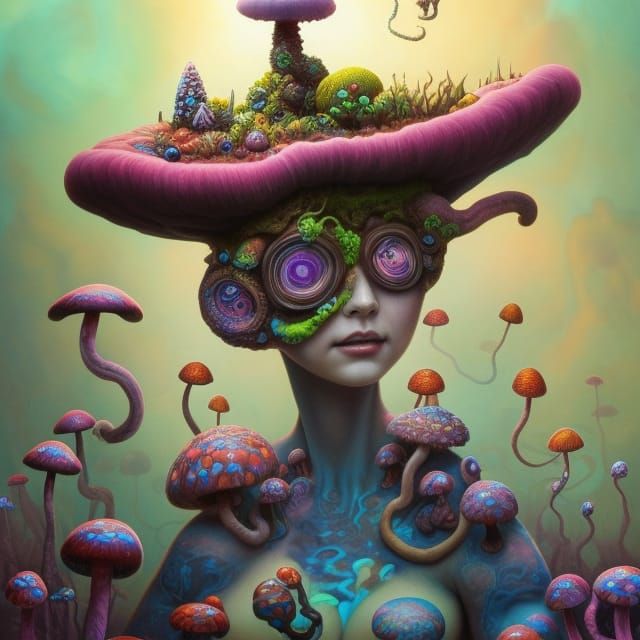 Fungi Girl 5679 - AI Generated Artwork - NightCafe Creator