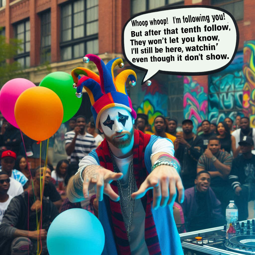 whoop whoop! i'm followin' you!