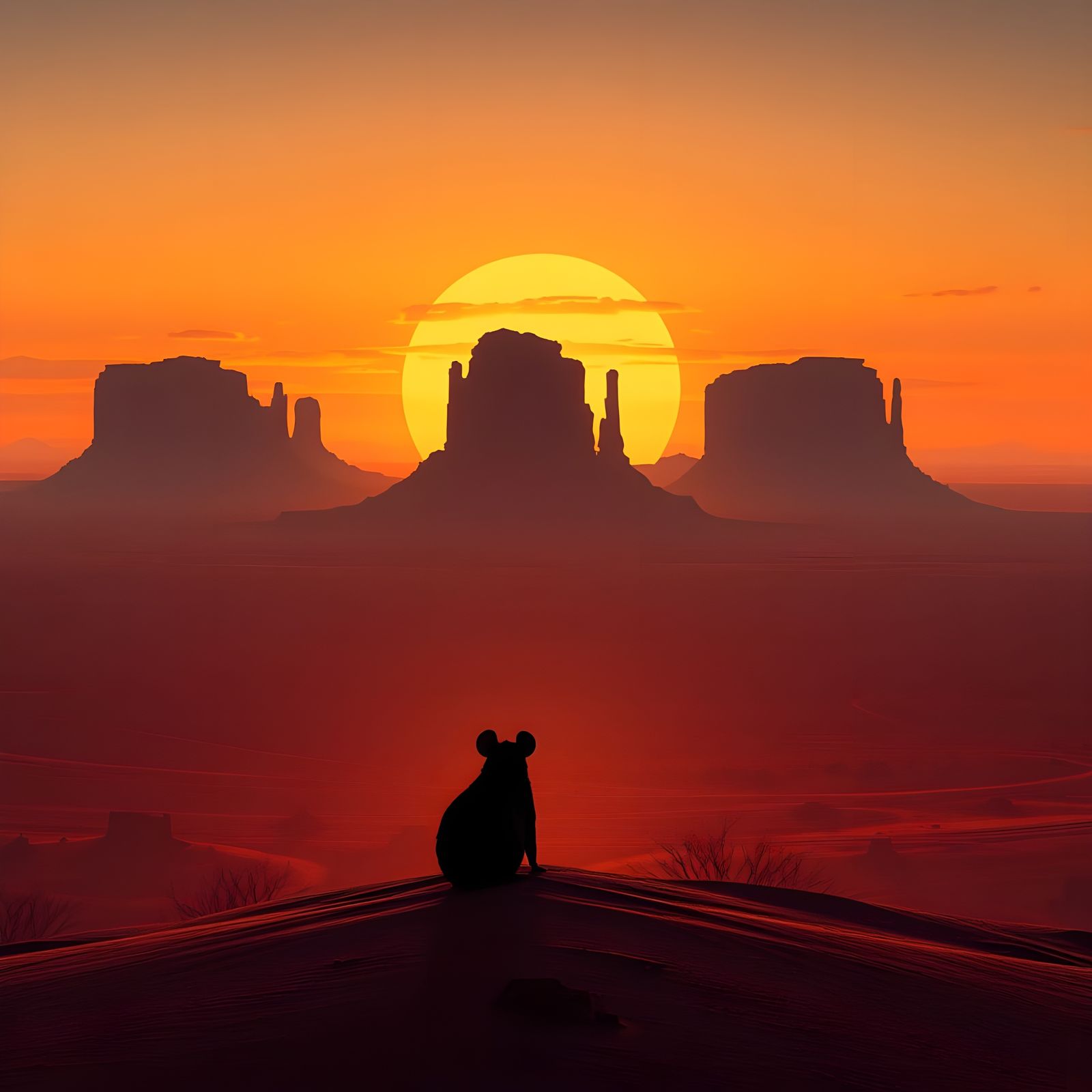 Desert Silhouette  by @ChunkletProject