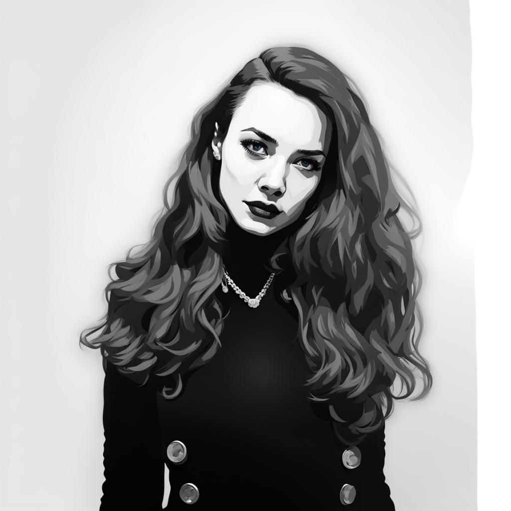 B&W portrait